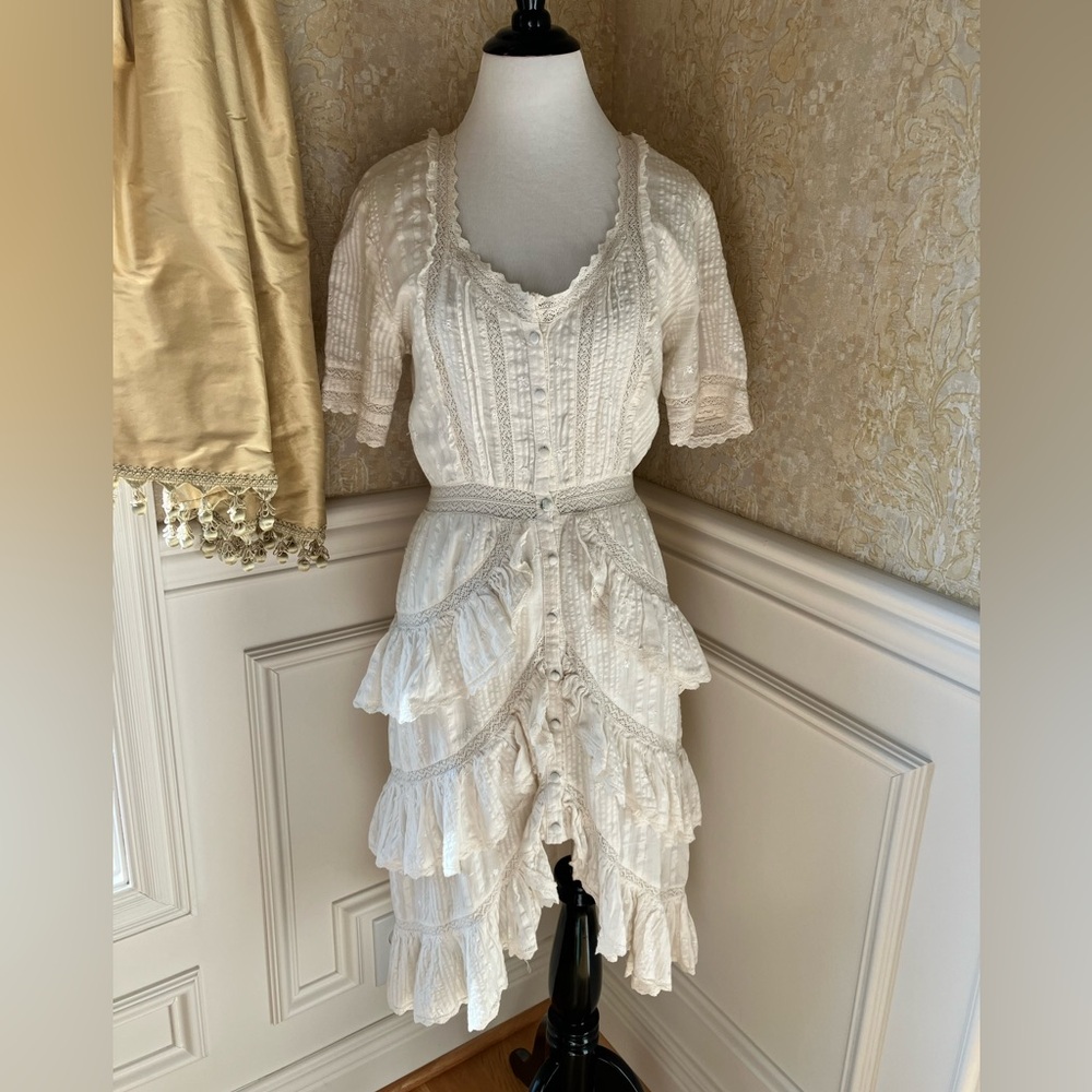 Loveshack Fancy layered mini dress